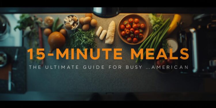 15-Minute meal ideas for busy Americans, quick and tasty recipes for everyday meals.