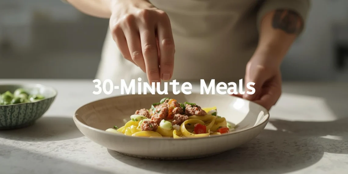 30-minute meal ideas featuring balanced, flavorful dishes for a fast and easy dinner.