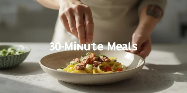 30-minute meal ideas featuring balanced, flavorful dishes for a fast and easy dinner.