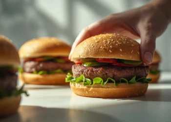 Homemade black bean burgers on whole wheat buns with fresh toppings, ready in 30 minutes.