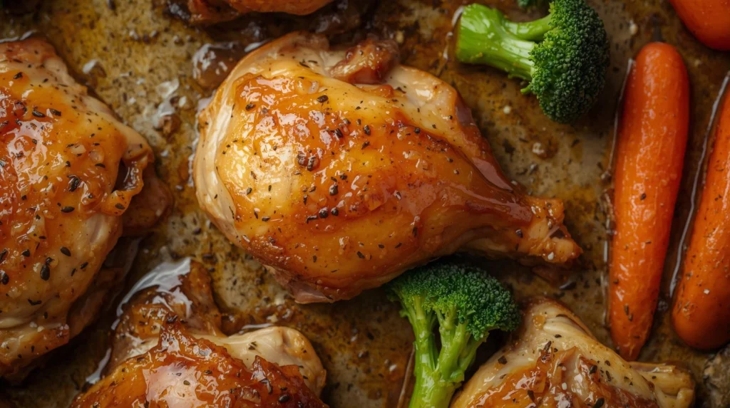 One-Pan Honey Garlic Chicken Thighs