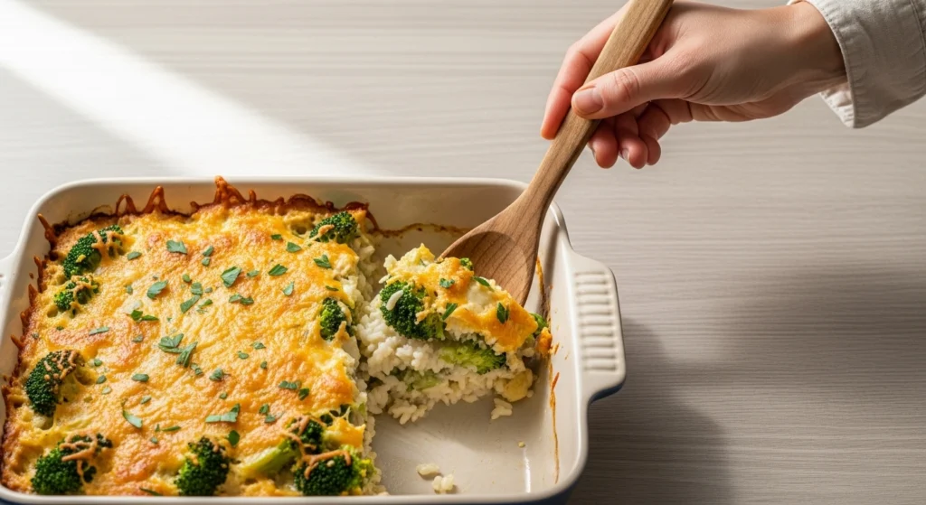 Upgraded Broccoli Rice Casserole