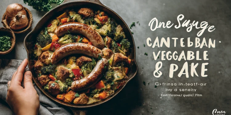 One-pan sausage and roasted veggies — easy, colorful, and customizable family dinner baked to perfection.