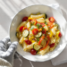 15-minute vegetarian pasta primavera with colorful vegetables, light sauce, and quick weeknight prep.