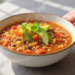 Quick vegetarian chili with beans and vegetables, hearty and ready in 30 minutes.