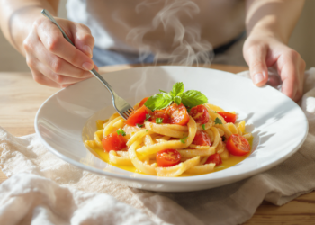 Budget-friendly quick pasta meal with noodles, simple sauce, vegetables, and affordable ingredients.