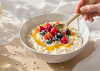 Budget oatmeal recipes with fruit, nuts, and honey for quick easy breakfast meals