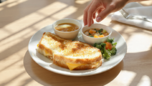 Budget-friendly quick meal made from leftovers with mixed vegetables, grains, and protein served in a simple home-style dish.