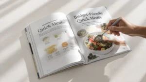 Budget-friendly quick meal prep containers with rice, vegetables, and affordable protein prepared for the week.