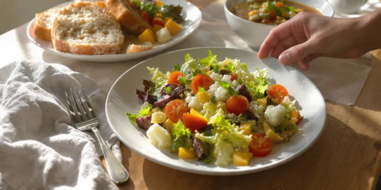 Budget-friendly vegetarian quick meal with beans, vegetables, and grains, prepared simply and affordably.