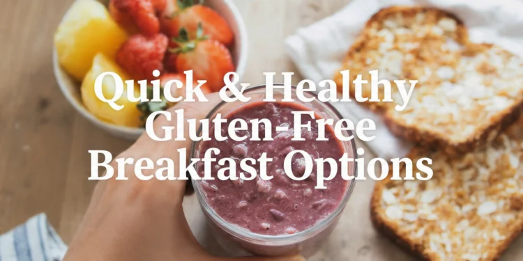 Gluten-free breakfast options with quinoa porridge, sweet potato hash, pancakes and yogurt parfait