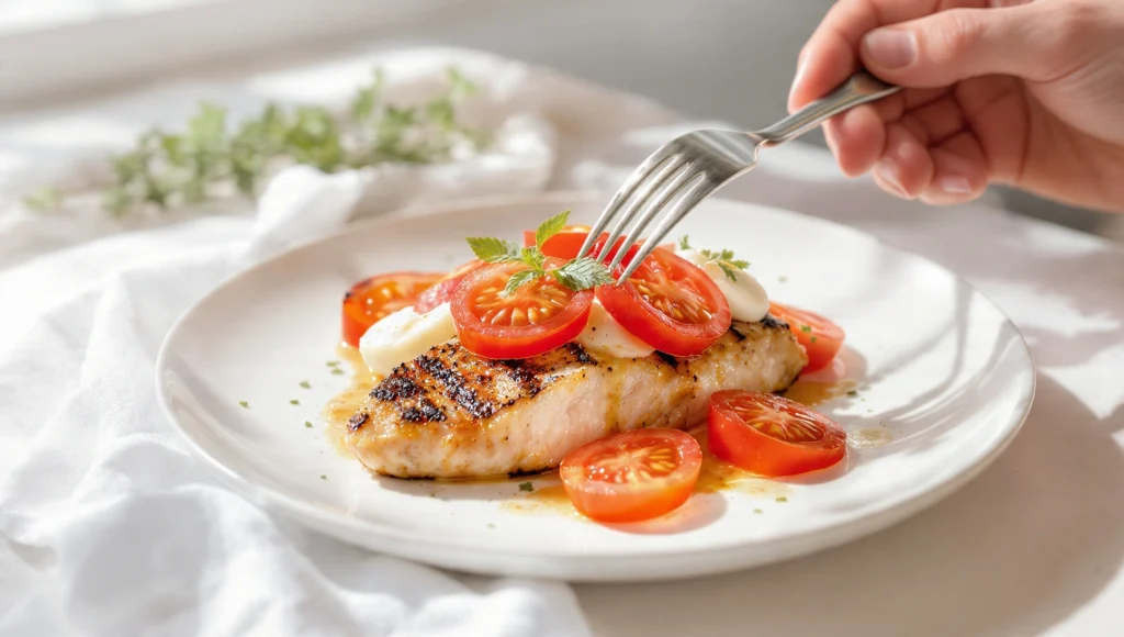 quick 30-minute dinner – caprese chicken balsamic