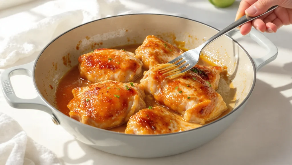 quick summer dinner – honey garlic butter chicken thighs
