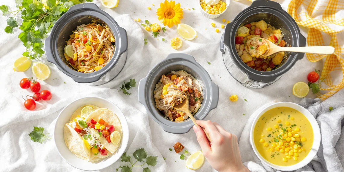 5 easy summer crockpot dinners – slow cooker meal ideas for busy weeknights